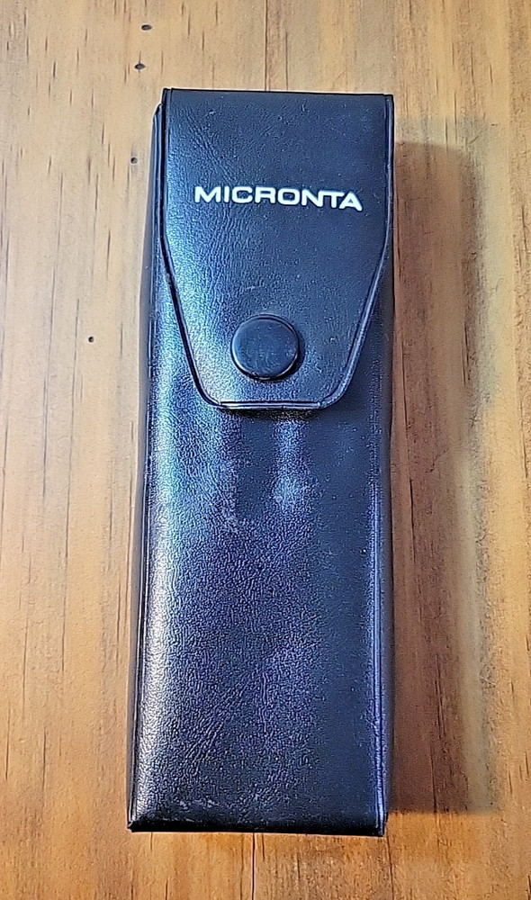 Vintage Micronta Lighted 30X Microscope w/Case