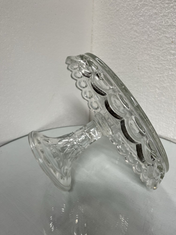 Clear Round Pedestal Cake Stand