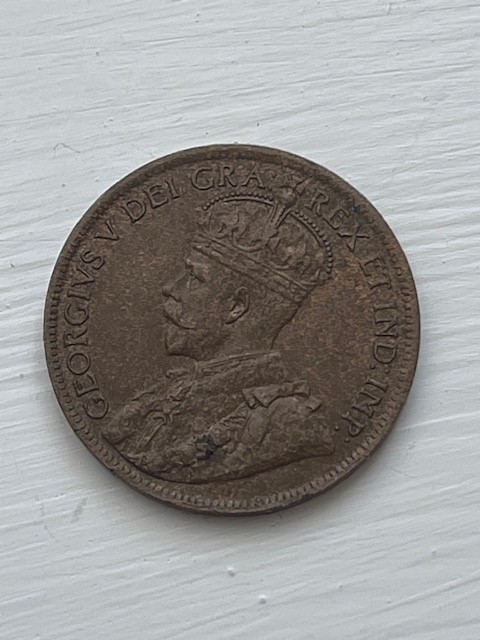 CANADA 1919 One 1 Large Cent King George V