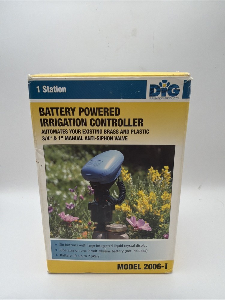 DIG 2006-I Battery Powered Digital Irrigation Controller - With Valve Actuator