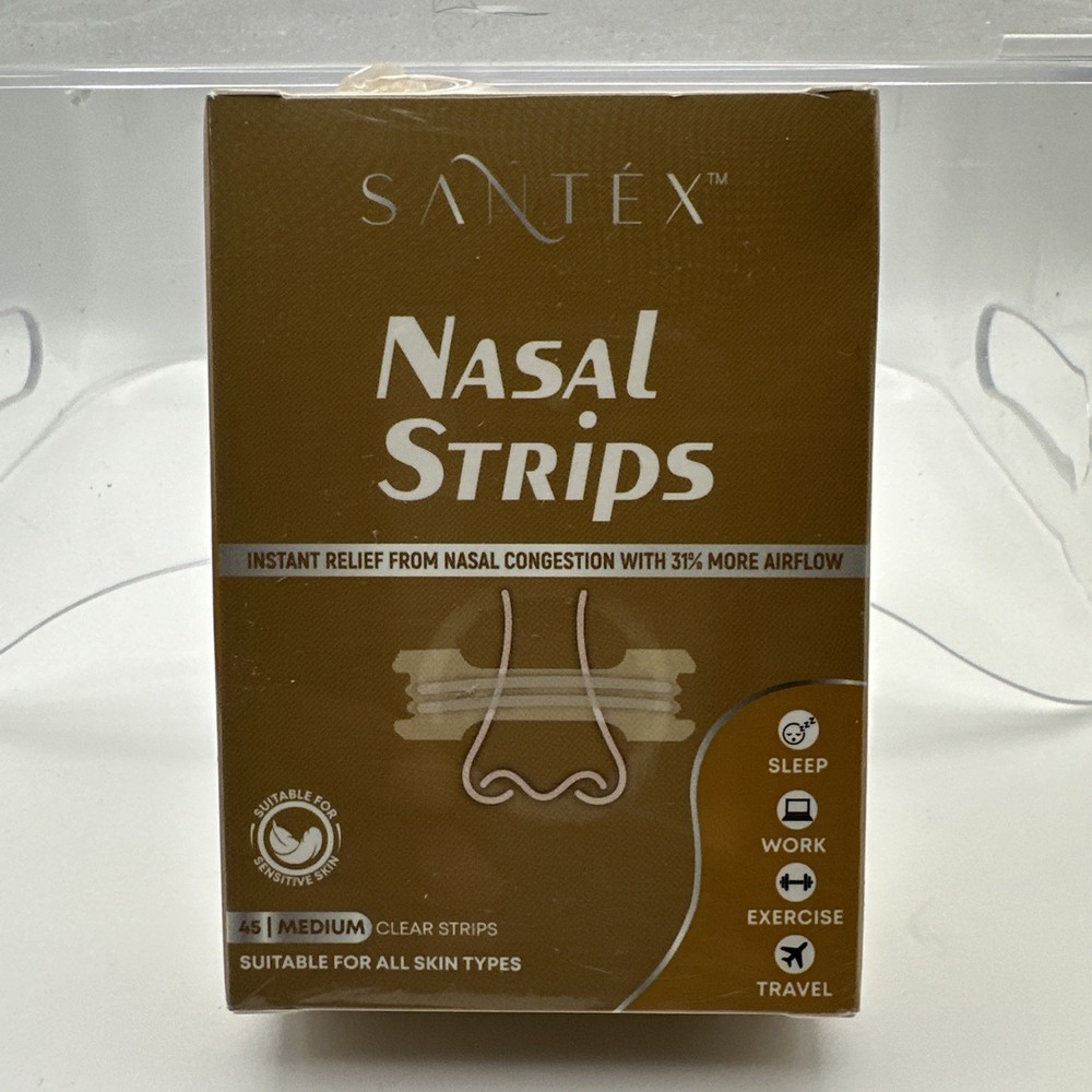 Santex Clear Nasal Strips Extra Strength 45ct Medium
