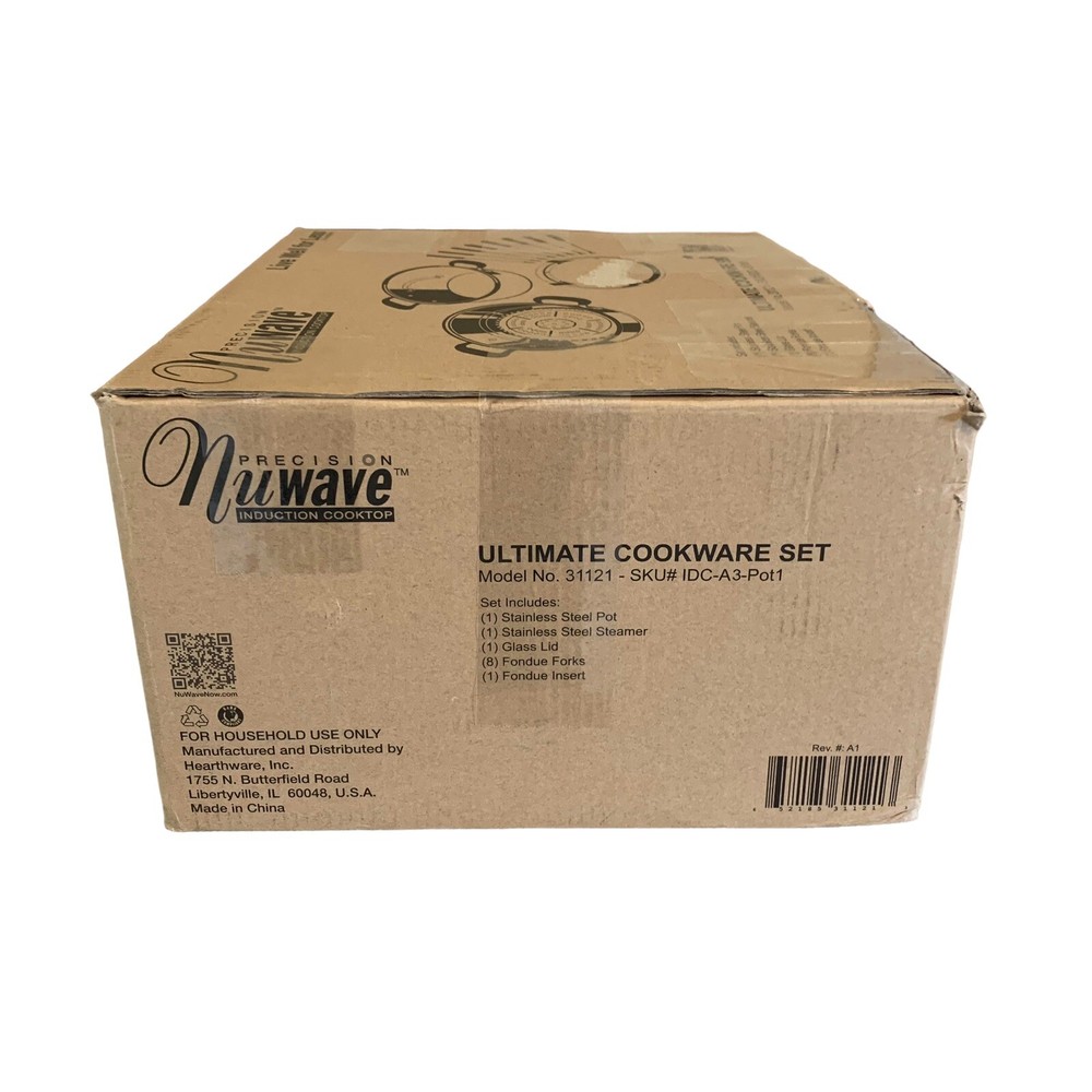 Nuwave Precision Induction Cookware Set Ultimate Stainless 31120 New Open Box