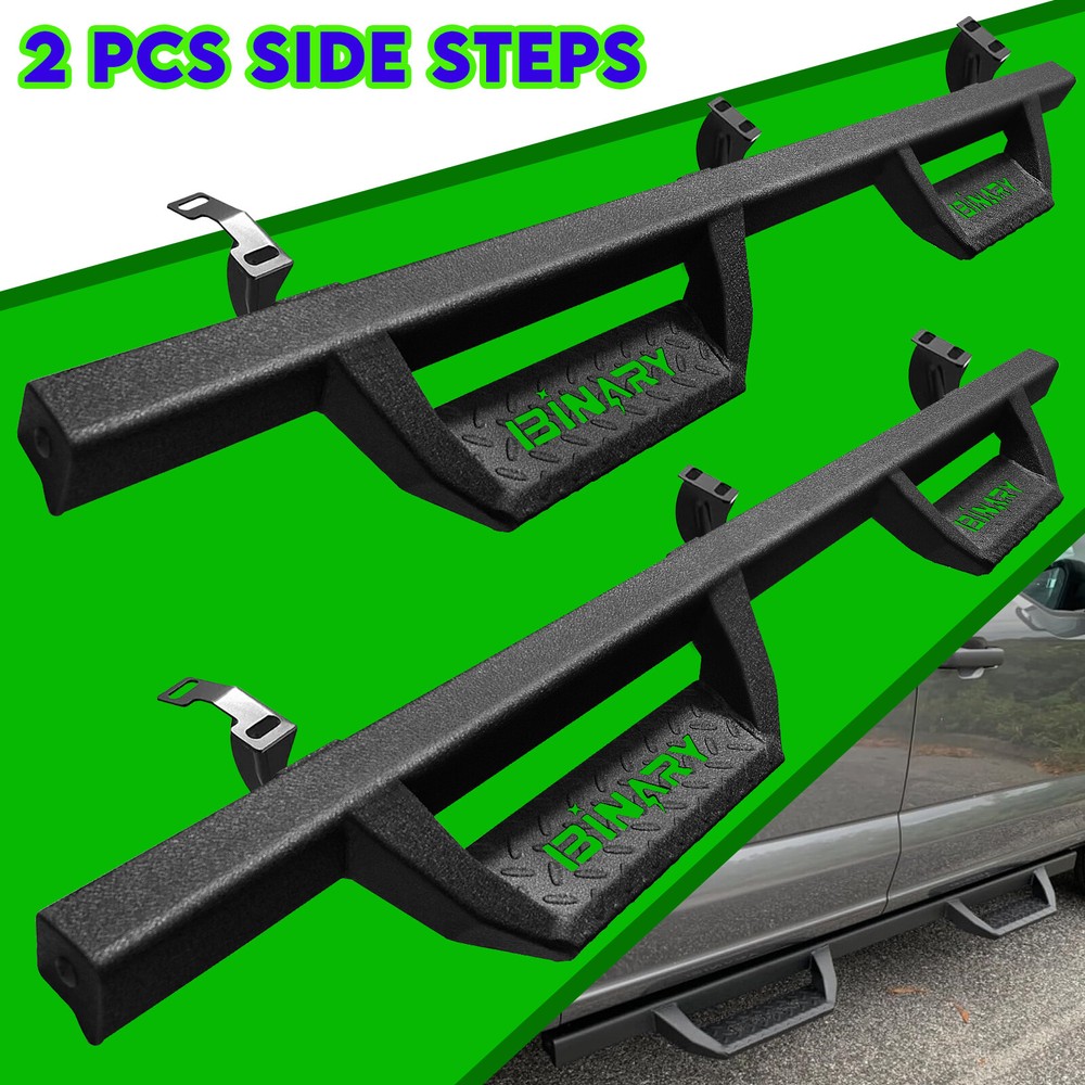 FOR 2005-2023 Tacoma Double Cab/Crew Cab Drop Side Steps Nerf Bar Running Board