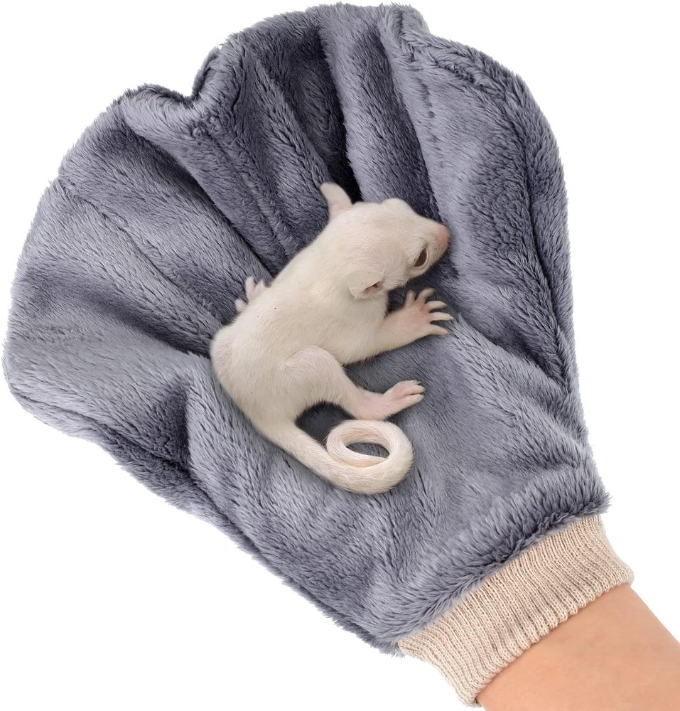 2 Pcs Sugar Glider Bonding Mitt, Calming Sleeping Glove, Bite Proof Animal Handl