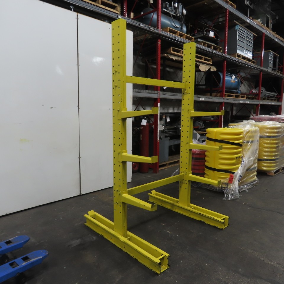 8' Tall 2-Post Double Sided Cantilever Rack 3-Tier 51" Wide x 18" Deep