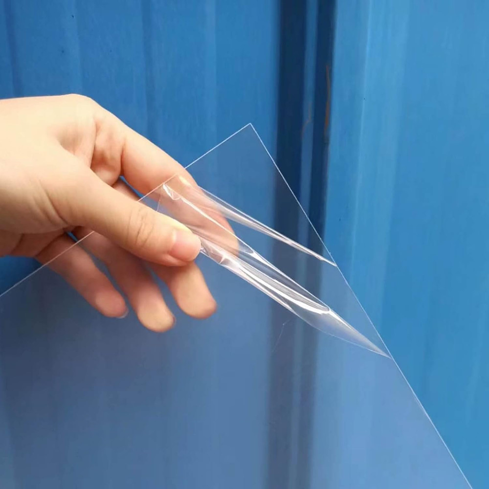 5 Pack 12x12x.02” Clear Plastic Sheet Plexiglass Craft Plastic Sheets PET Fle...