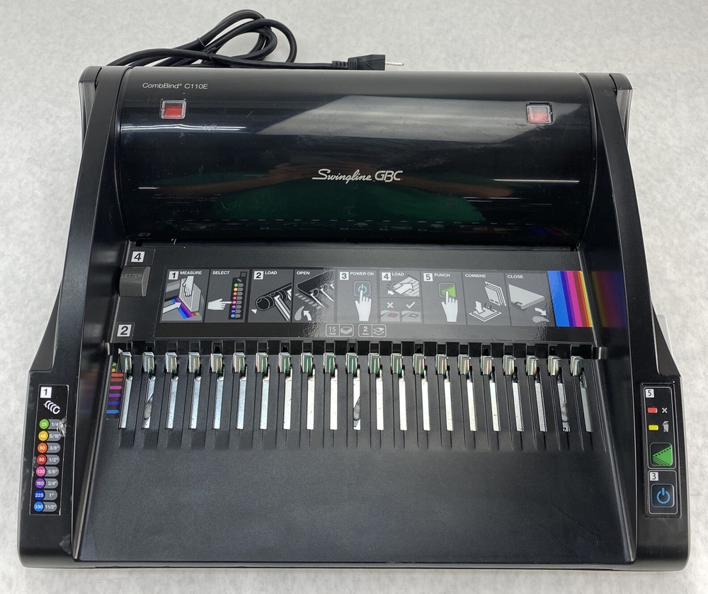 Acco 7704250C Swingline GBC CombBind C110E Binding Machine