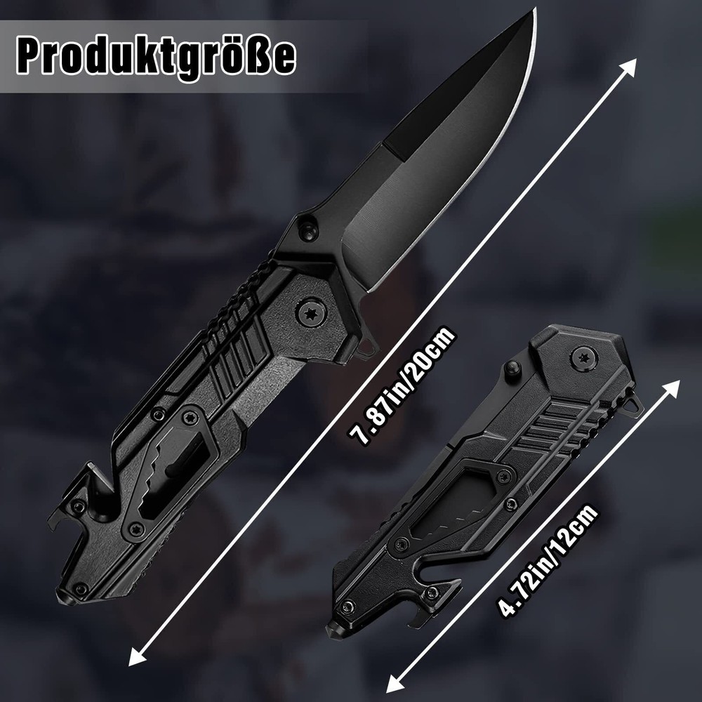 7.9" SPRING OPEN ASSISTED TACTICAL FOLDING POCKET KNIFE EDC Blade Tactical Tool