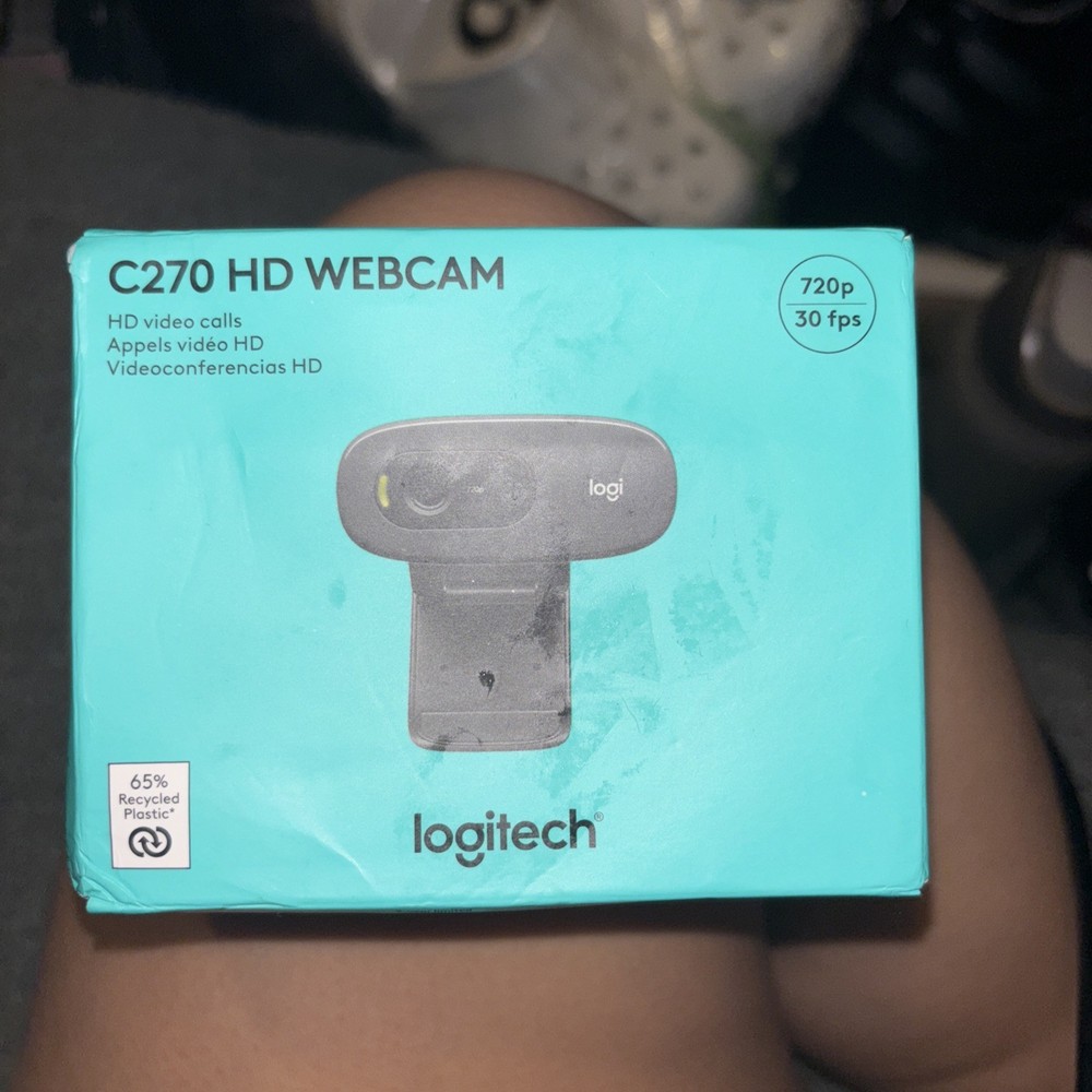 Logitech C270 HD Webcam 720p USB Computer Camera with Microphone