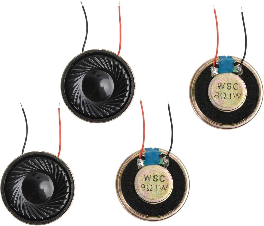 4-Pack 1W 8Ω Internal Micro Speakers 2800Hz for Laptops & Devices