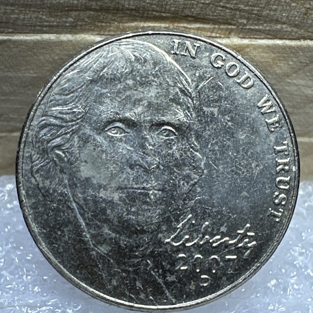ERROR JEFFERSON NICKEL 2007 D PHILADELPHIA MINT