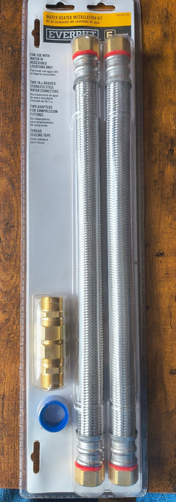 EVERBILT ELECTRIC WATER HEATER INSTALLATION KIT 1000 047 550 - NEW SEALED