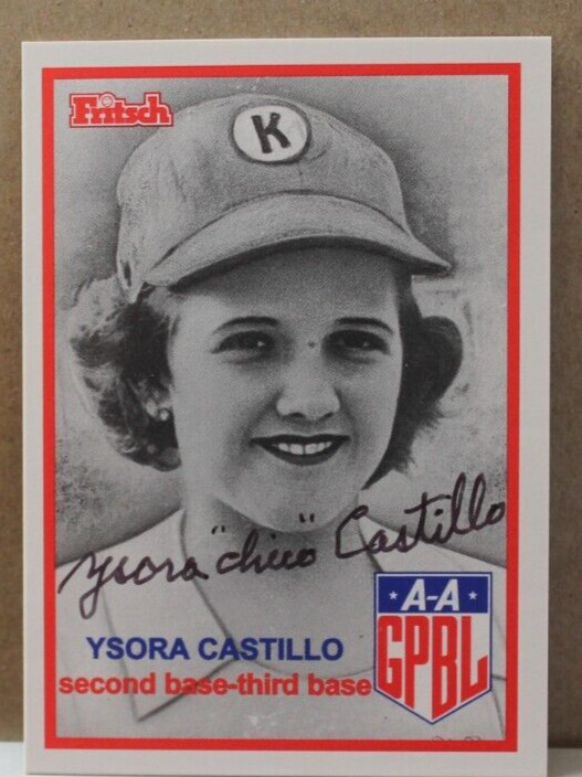 AAGPBL "YSORA CASTILLO" SIGNED CARD #39