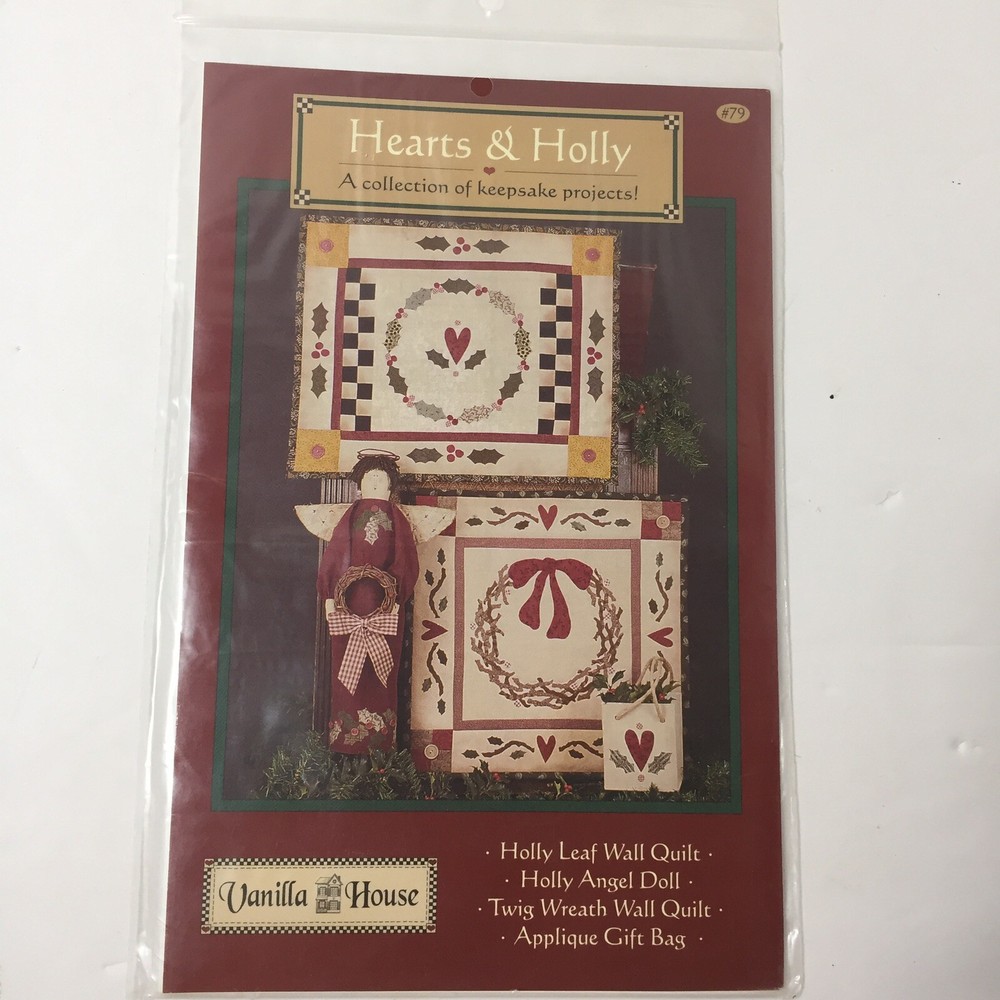 Hearts & Holly Quilt Pattern Vanilla House