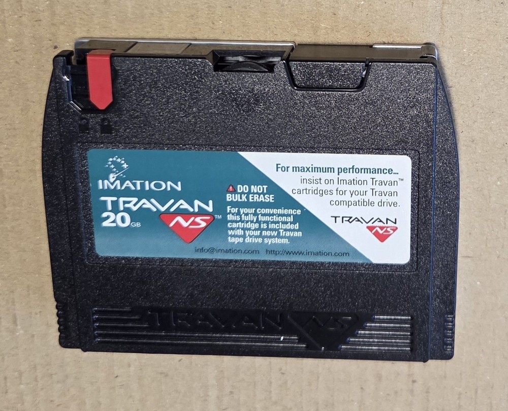 Vintage Imation Travan 20GB Data Back-Up Tape
