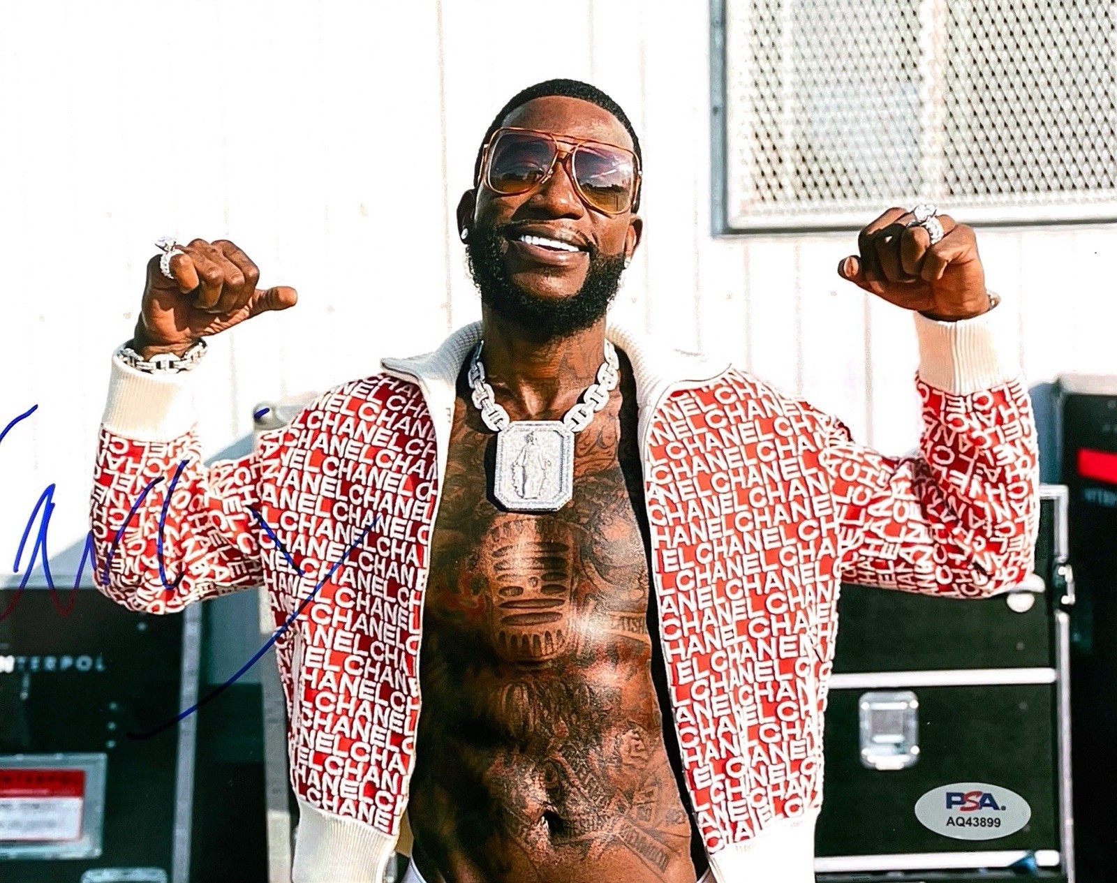 GUCCI MANE, BRICK SQUAD SIGNED AUTOGRAPH AUTO 8X10 PHOTO PSA/DNA COA