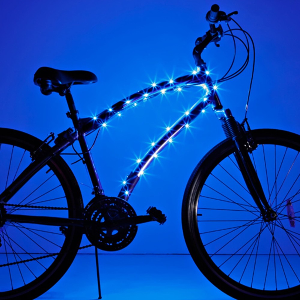 LED Bicycle Accessory Frame Light, Water-Resistant, 1 Count, Width 2 in