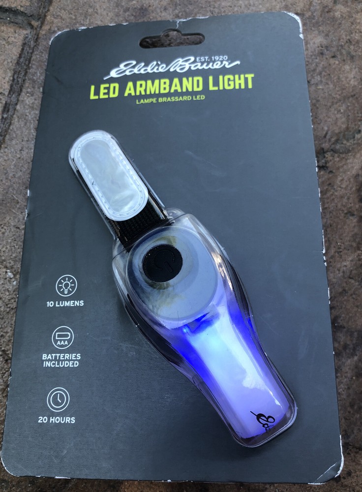 Eddie Bauer LED Armband Light 1-Pack True Blue One Size Adjustable NEW