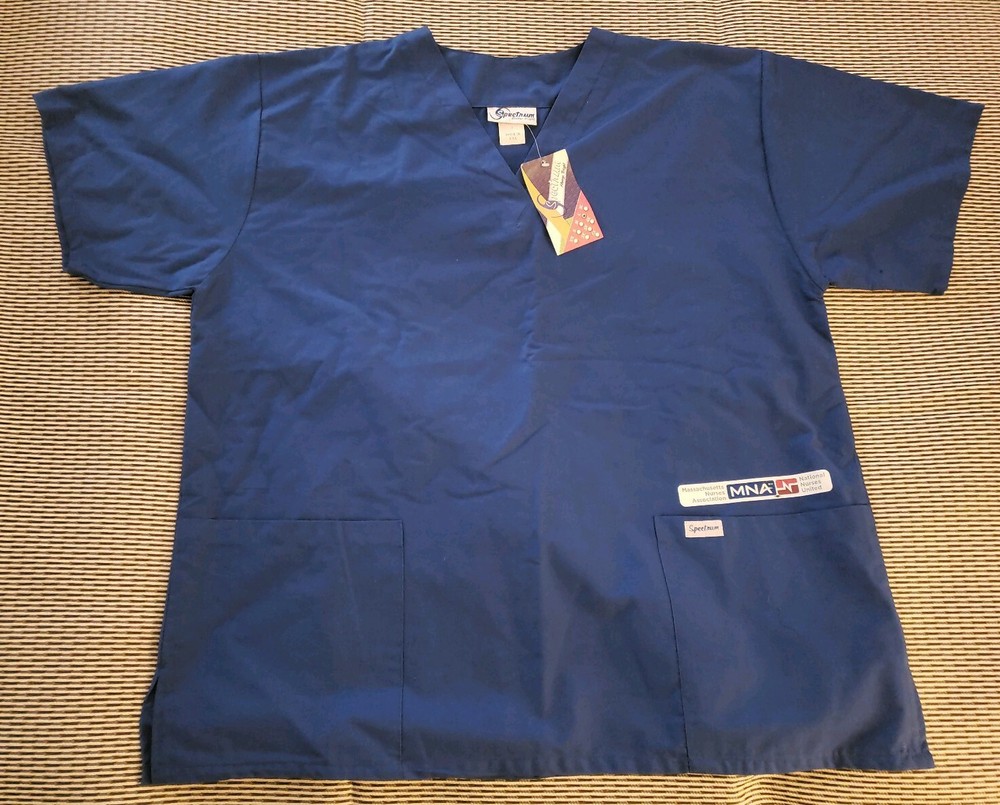 Spectrum Nurses Scrubs - Massachusetts Nurses Association MNA - Large NWT