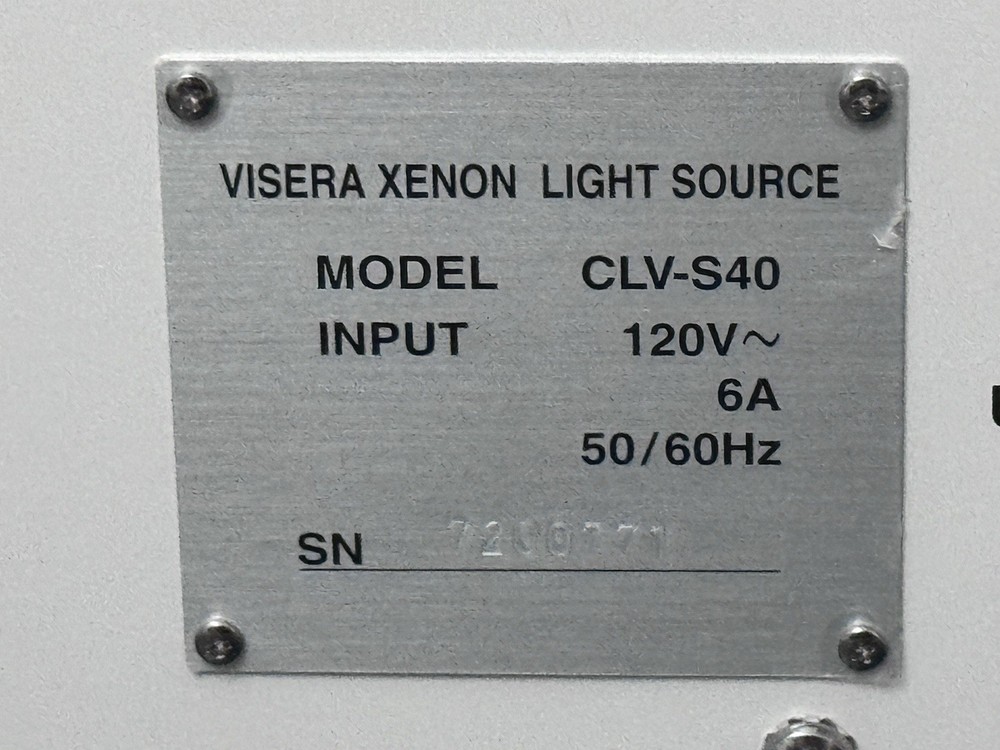 OLYMPUS CLV-S40PRO XENON LIGHT SOURCE CLV-S40