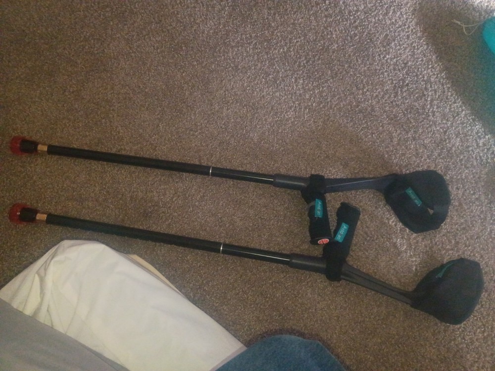 forearm crutches adult pair