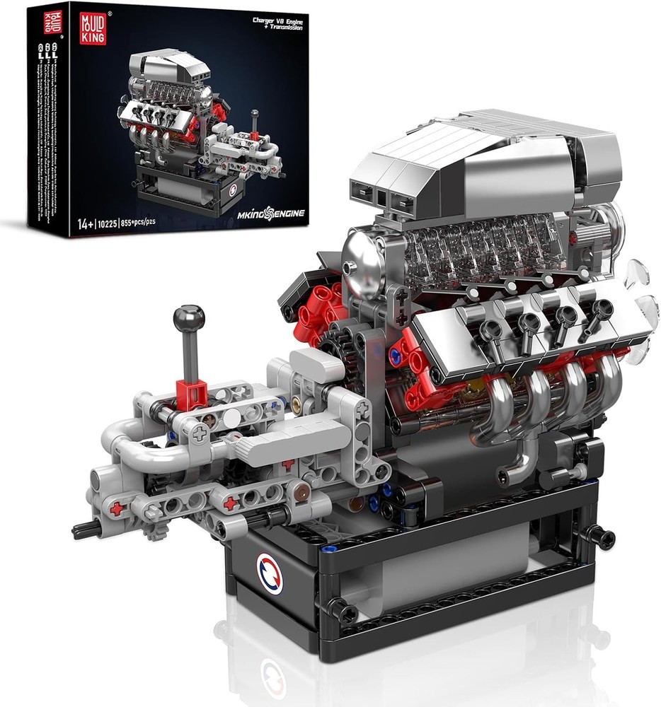 DIY STEM V8 Engine Model Kit - Build Your Own Mechanical Engine Assembly