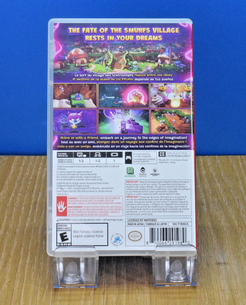 The Smurfs Dreams Replacement Game Case