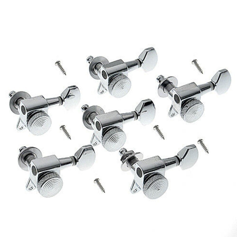 6R Inline Thread Guitar String Tuning Pegs Tuner Machine Heads Knobs Tuning Keys