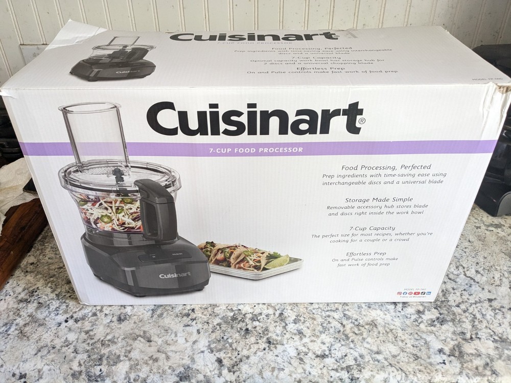 Cuisinart 7-Cup Food Processor, Anchor Gray, FP-7AG