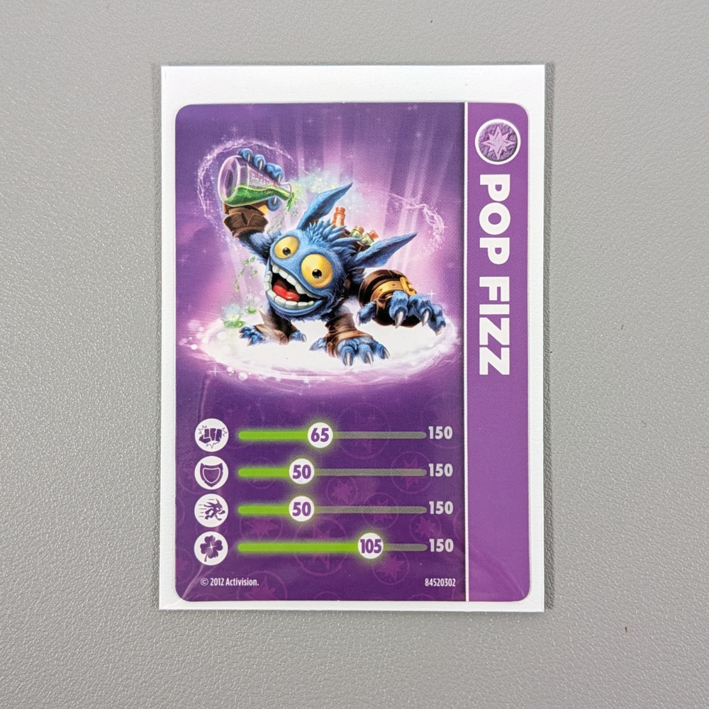 Skylanders Giants Card - Pop Fizz | 2012 Activision