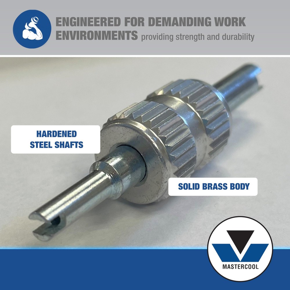 Compact Valve Core Tool For R12 R134a Systems Dual Ended Durable Design