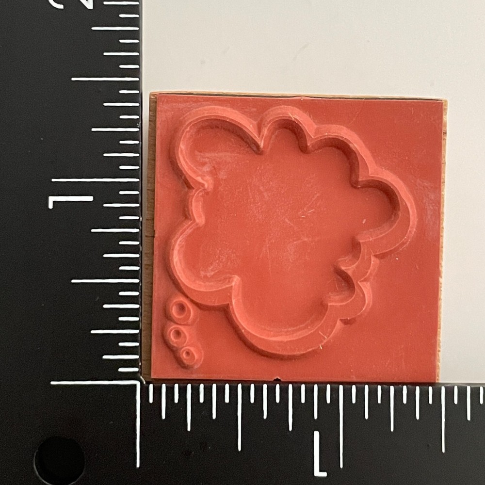 StampCraft Conversation Caption Thought Idea Bubble 440D123 Rubber Stamp