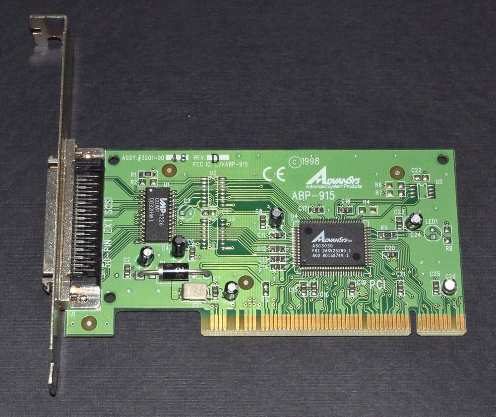 Advansys ABP-915 SCSI Controller Card  for Mac/PC *Used*