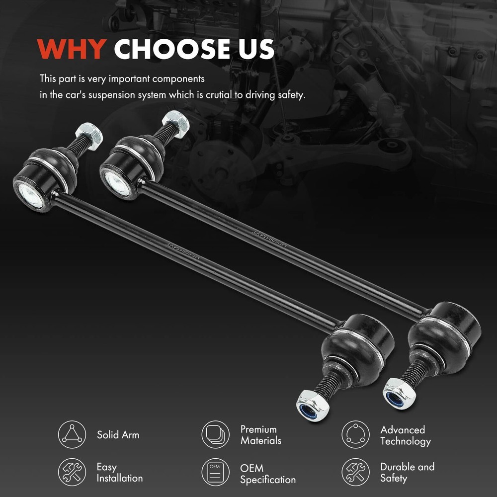 2Pcs Front Left and Right Stabilizer Bar Link for Chevy Spark 2013-2015 Spark EV