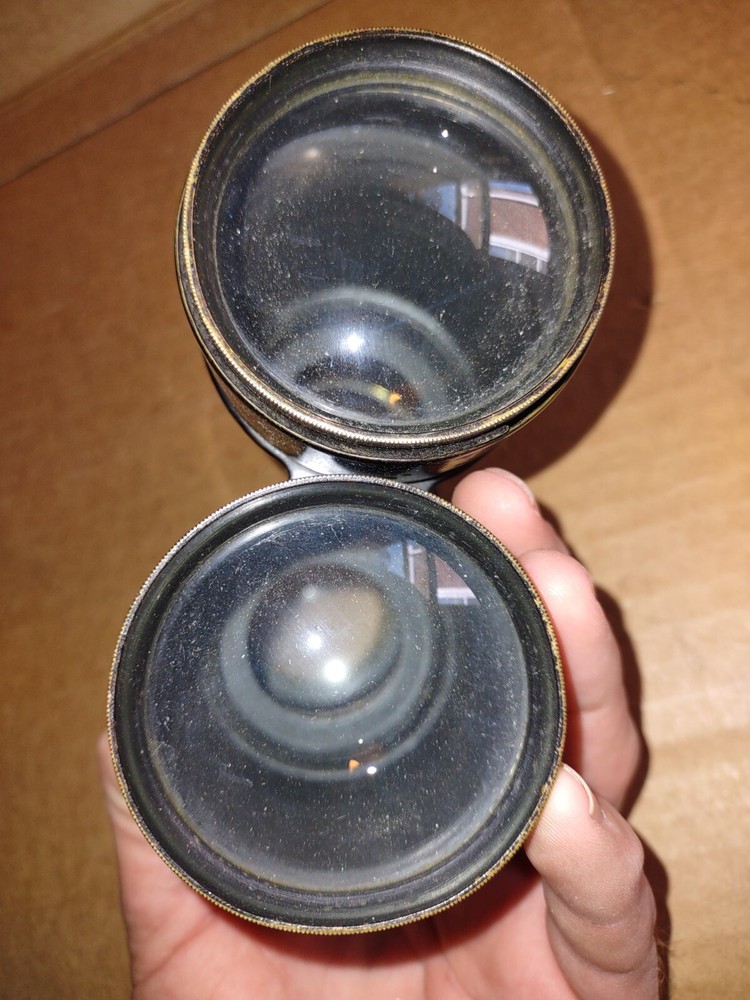 Vintage Paris Brass Binoculars Nautical