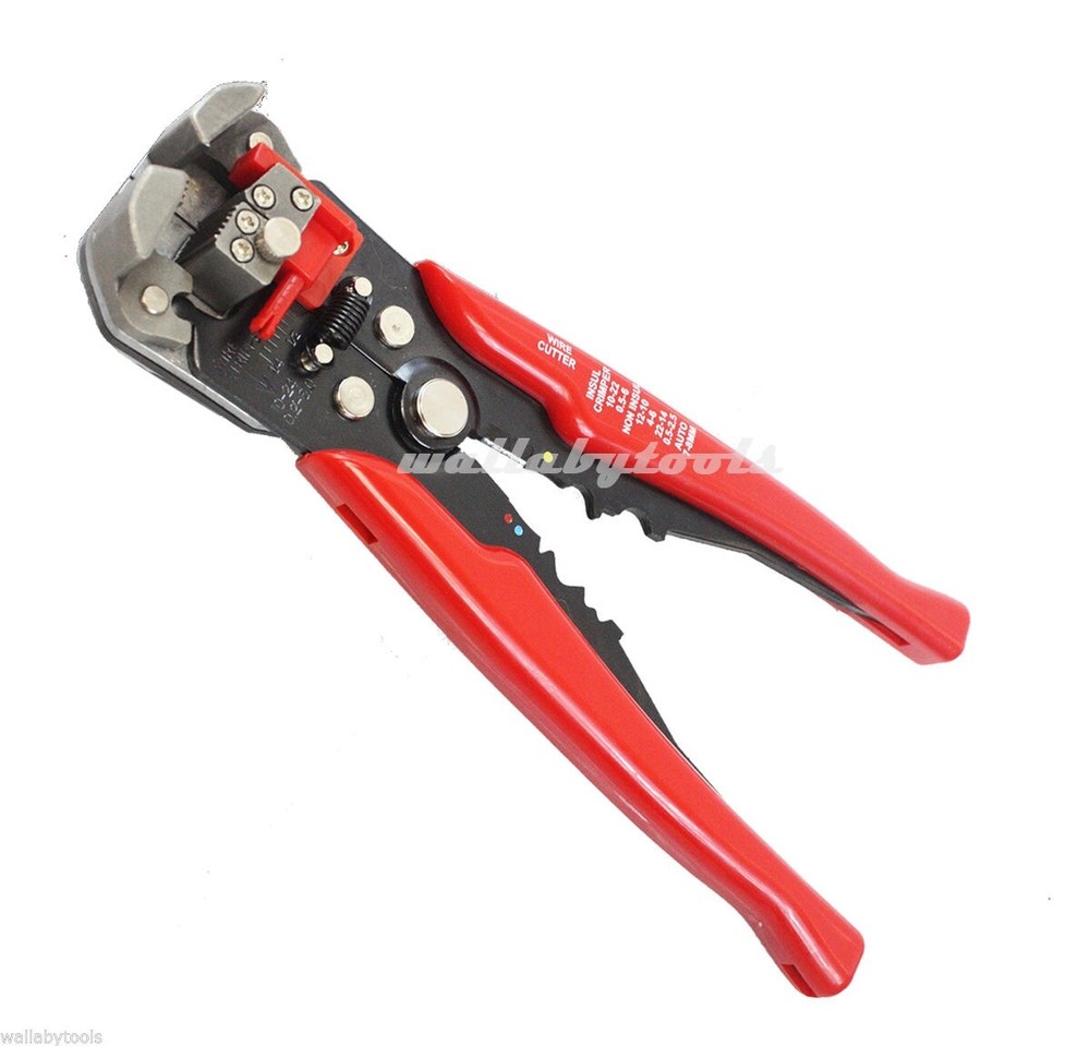 New 8" Self-Adjusting Wire Stripper Cable Cutter Electricians Crimping Tool