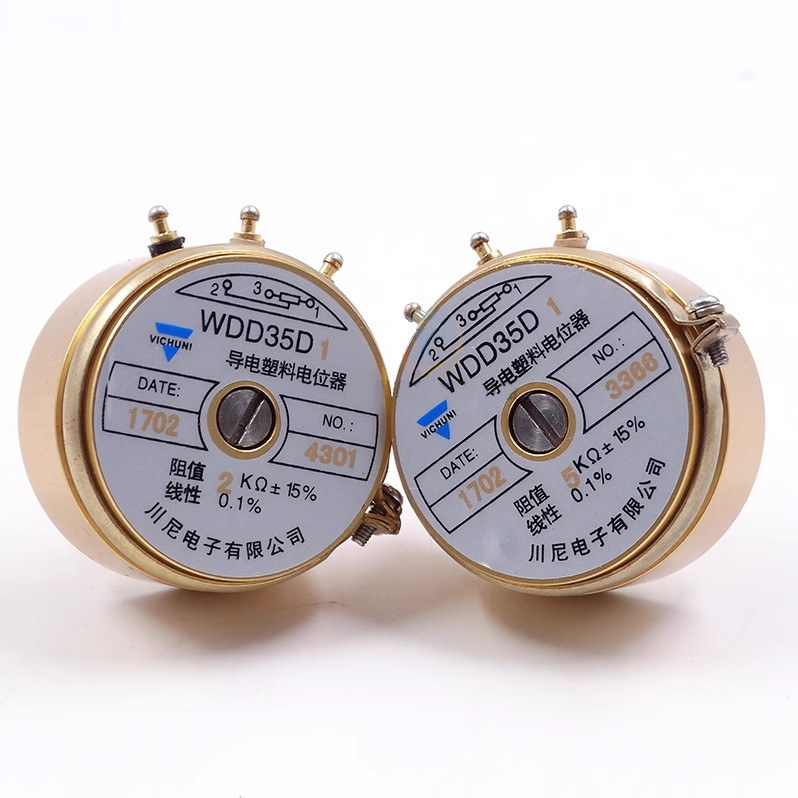 1K 2K 5K 10K WDD35D-1 Precision Conductive Plastic Potentiometer Angular Sensor