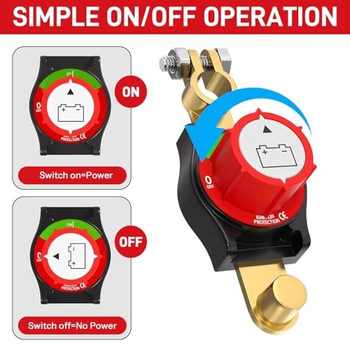 Top Column Battery Disconnect Switch 12v-48v, The Third Generation Top Column