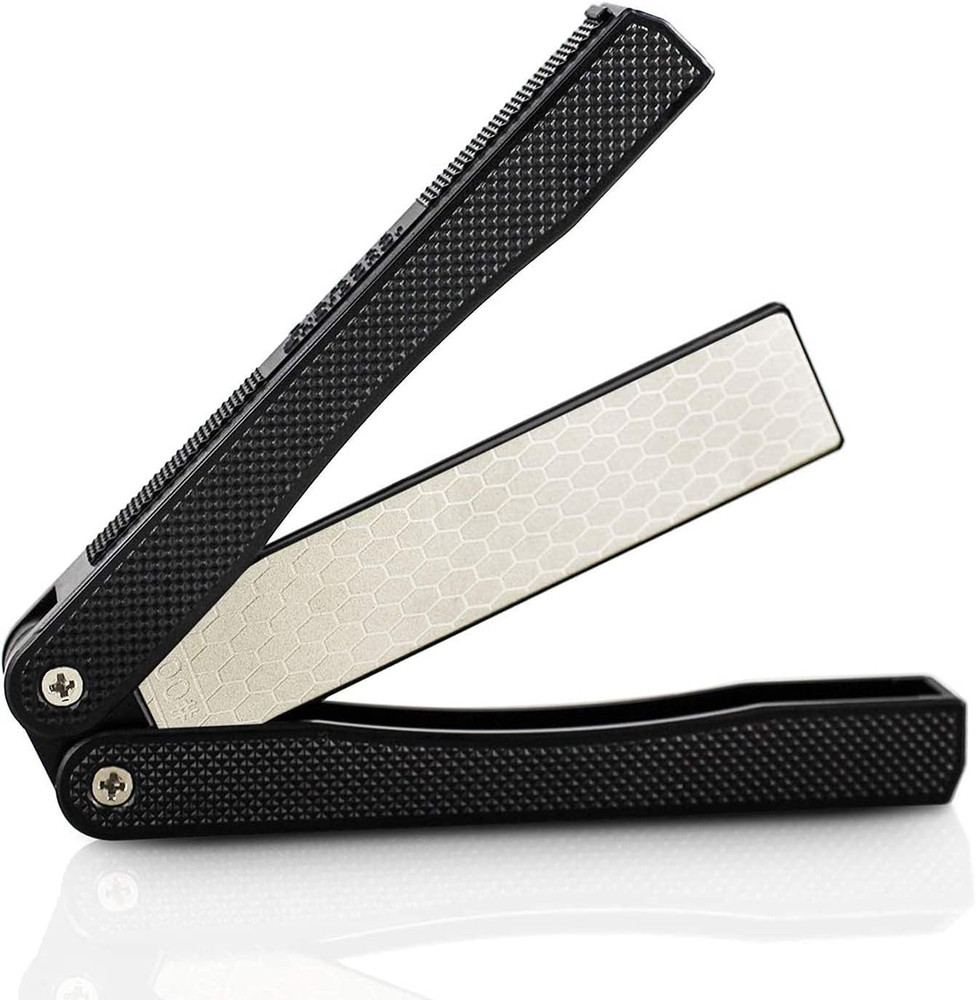 5" Diamond Pocket Sharpener Folding Knife Garden Tools Sharpening 400/600 Grit D