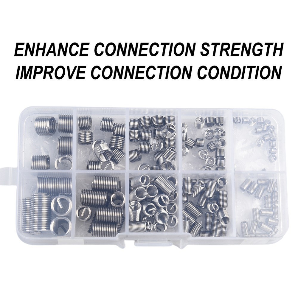 150pcs Stainless Steel Inserts Kit for Thread Repair and Enhanced Durability