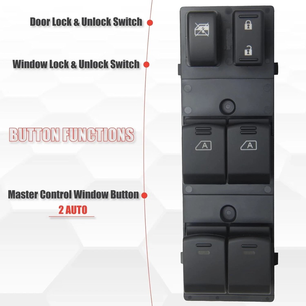 Master Power Window Switch Driver Side Compatible with 2009-2014 Maxima, 2008-20