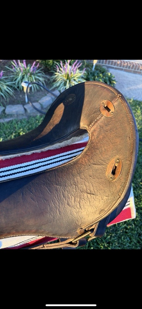 Antique 12 inch McClellan Calvary Leather Saddle. 1904