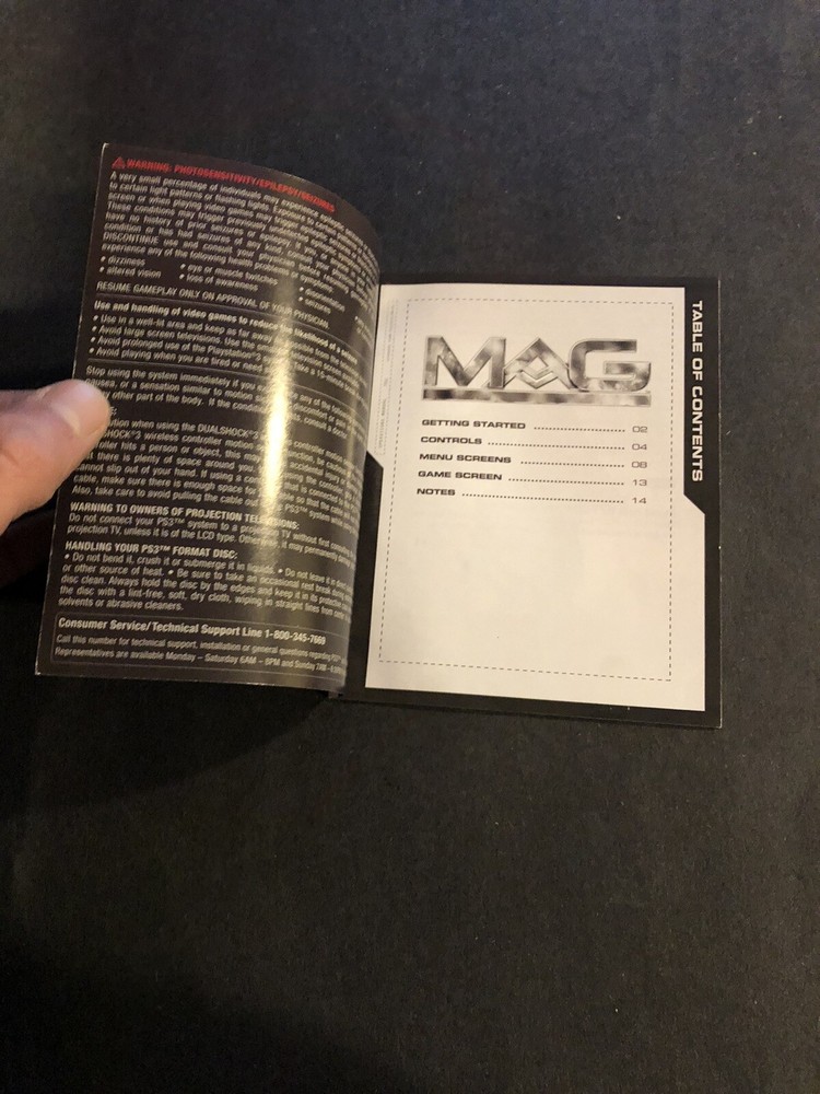 Mag ps3 Manual Only