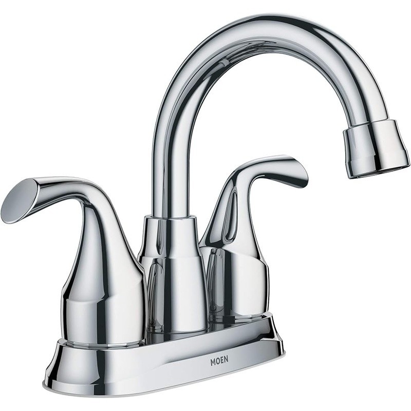 High Arc Bathroom Faucet Centerset 2 Handle Deck Mount Easy Installation Durable