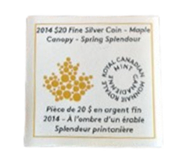 2014 $20 Maple Canopy - Spring Splendour