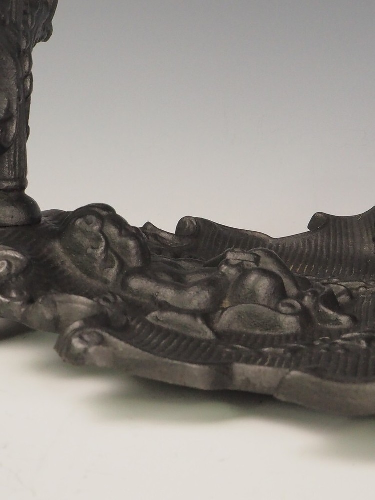 Antique Cast Iron Fireside Tool Stand | Cherub Design