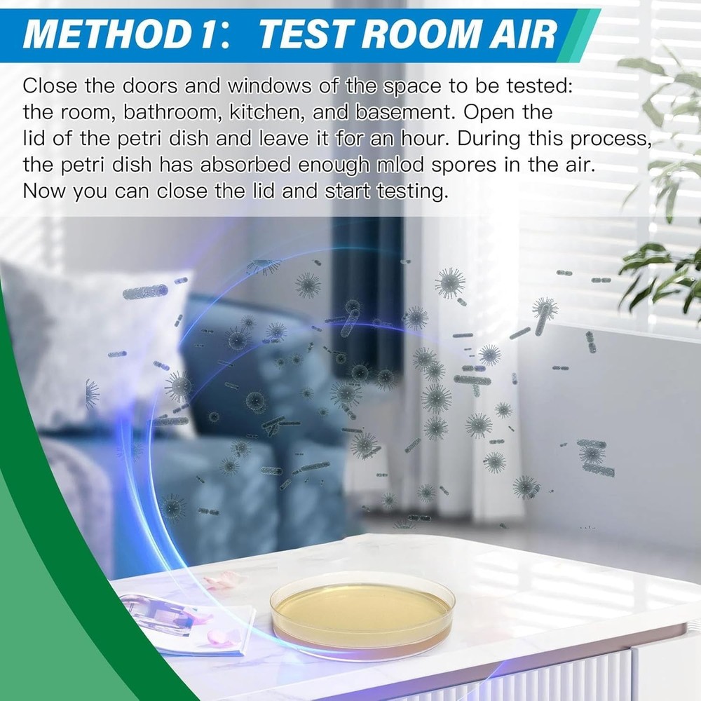Home Mold Kit - 12 Detection Tests, Mold Detector