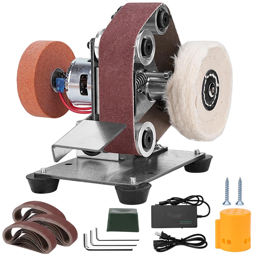 Mini Electric Belt-Sander Knife-Sharpener Sanding Machine - Small Bench Grind...