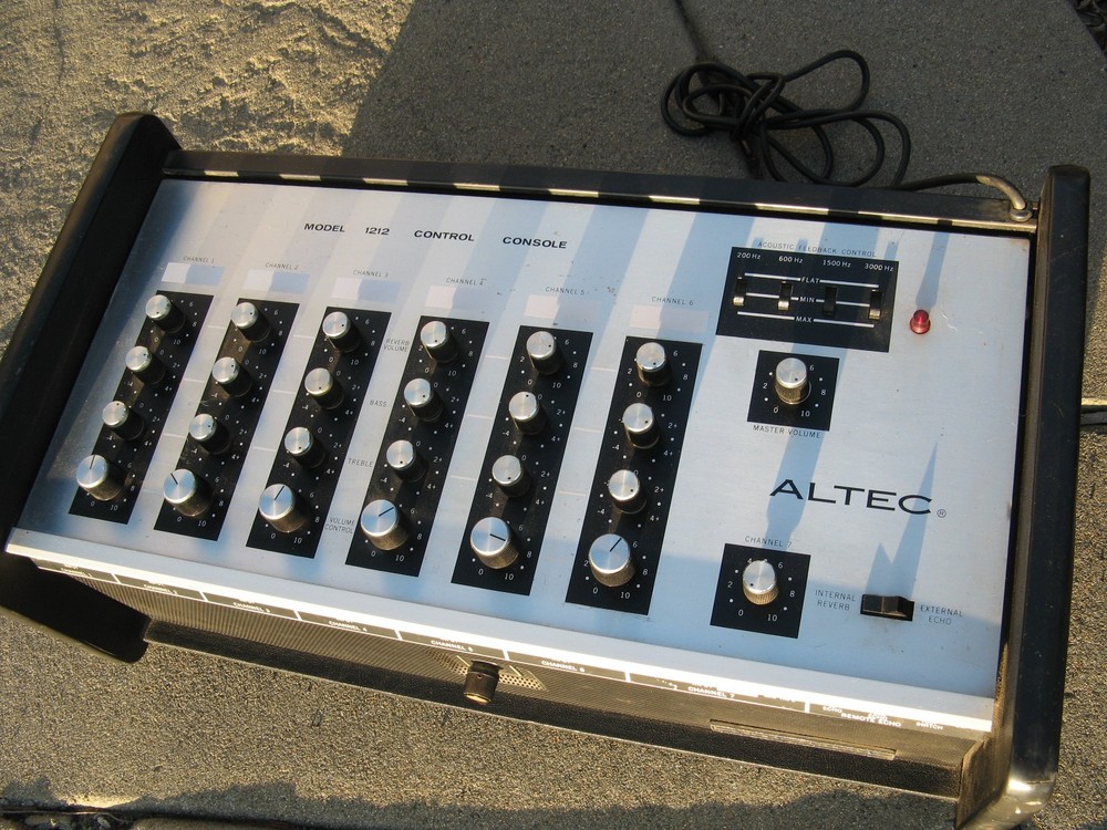 Altec 1212 1212A control console PA Reverb Echo Rust Never Sleeps Needs Work