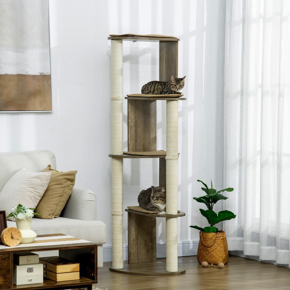 Cat Tree Tall for Climbing,Large Multilevel Cat Tower with Scratching Posts